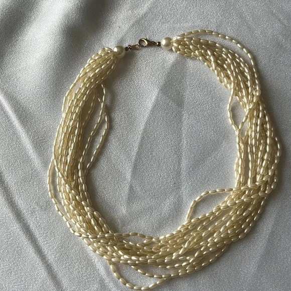 Vintage Costume Freshwater Pearl Jewelry Set - Picture 2 of 4